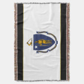 Massachusetts-Flagge Decke (Vorderseite Vertikal)