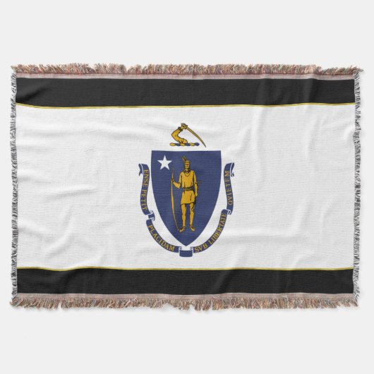 Massachusetts-Flagge Decke (Vorderseite)