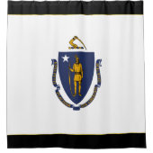 Massachusetts-Flagge Duschvorhang (Vorderseite)
