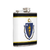 Massachusetts-Flagge Flachmann (Rechts)