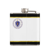 Massachusetts-Flagge Flachmann (Rückseite)