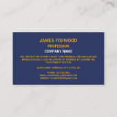 Massachusetts-Flagge, Flagge von Massachusetts Visitenkarte (Rückseite)