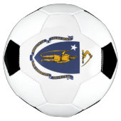 Massachusetts-Flagge Fußball (Gedreht)