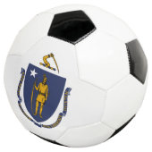 Massachusetts-Flagge Fußball (Dreiviertel)