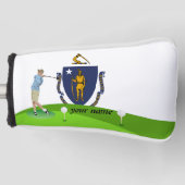 Massachusetts-Flagge Golf Headcover (Vorderseite)