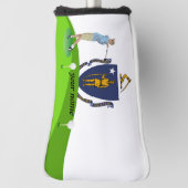 Massachusetts-Flagge Golf Headcover (Rotieren 90)