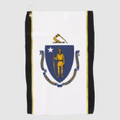 Massachusetts-Flagge Golfhandtuch (Vorderseite)