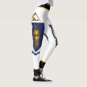 Massachusetts-Flagge Leggings (Rechts)