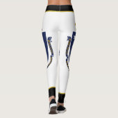 Massachusetts-Flagge Leggings (Rückseite)