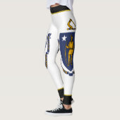 Massachusetts-Flagge Leggings (Links)