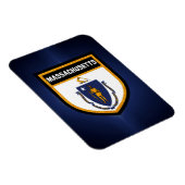 Massachusetts-Flagge Magnet (Rechte Seite)