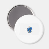 Massachusetts-Flagge-Magnet Magnet (Vorderseite/Rückseite)