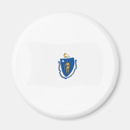 Massachusetts-Flagge-Magnet Magnet (Vorne)