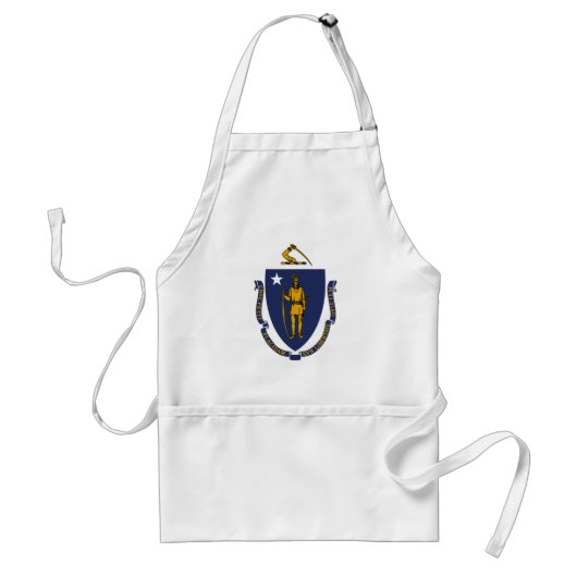 Massachusetts-Flagge Schürze (Vorne)