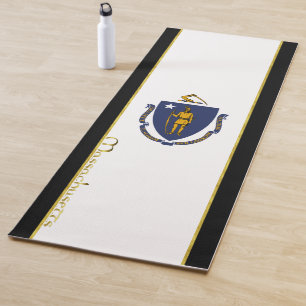 Massachusetts-Flagge Yogamatte
