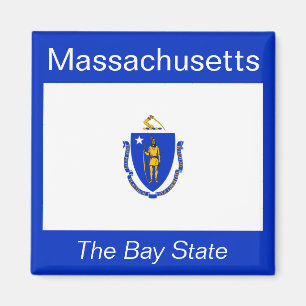 Massachusetts-Flaggen-Magnet Magnet