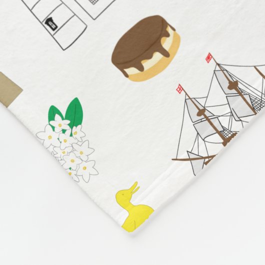 Massachusetts Fleece Blanket (Ecke)