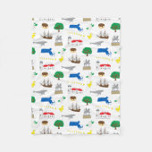 Massachusetts Fleece Blanket (Vorderseite)