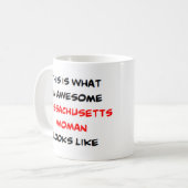 Massachusetts-Frau, großartig Kaffeetasse (Vorderseite Links)