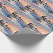 Massachusetts für benutzerdefinierte Textkopien Geschenkpapier (Ecke)