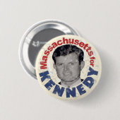 Massachusetts für Kennedy-Satirenknopf Button (Vorne & Hinten)