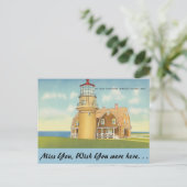 Massachusetts, Gay's Head Lighthouse Postkarte (Stehend Vorderseite)