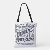Massachusetts: Geburtsort Amerikas 250 Tasche (Rückseite)