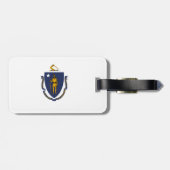 Massachusetts Gepäckanhänger (Rückseite horizontal)