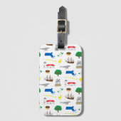 Massachusetts Gepäckanhänger (Vorderseite Vertikal)