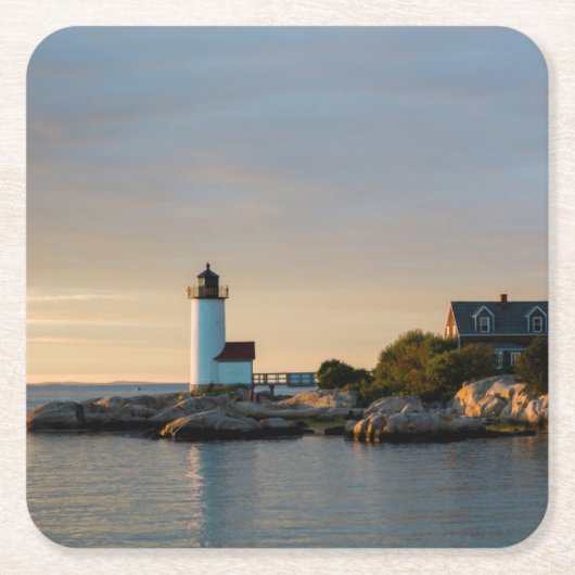 Massachusetts, Gloucester, Annisquam, Annisquam Rechteckiger Pappuntersetzer (Vorderseite)