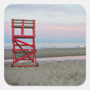 Massachusetts, Gloucester, Good Harbor Beach Quadratischer Aufkleber