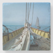 Massachusetts, Gloucester, Schooner Festival 3 Steinuntersetzer (Vorderseite)