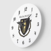 Massachusetts Große Wanduhr (Winkel)