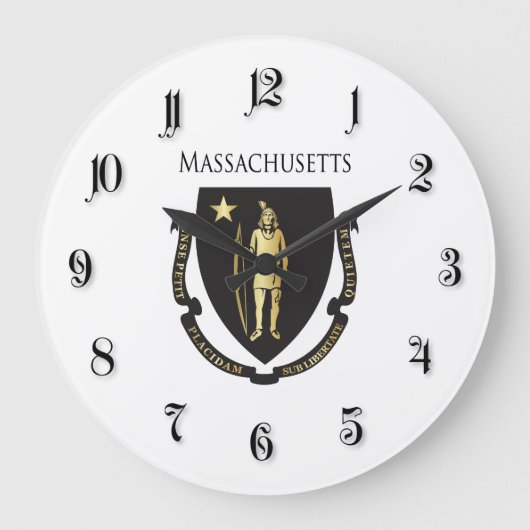 Massachusetts Große Wanduhr (Vorderseite)