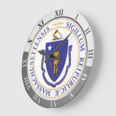 Massachusetts Große Wanduhr (Winkel)
