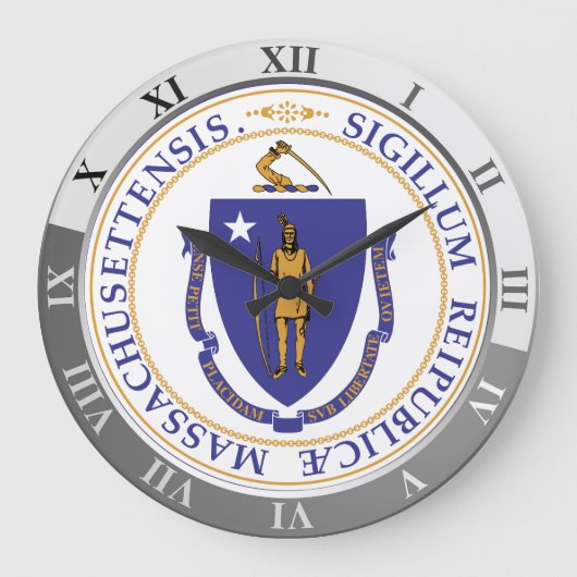 Massachusetts Große Wanduhr (Vorderseite)