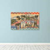 Massachusetts - Grüße vom Mohawk-Pfad 2 Leinwanddruck (Insitu (Holzboden))