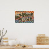 Massachusetts - Grüße vom Mohawk-Pfad 2 Poster (Küche)