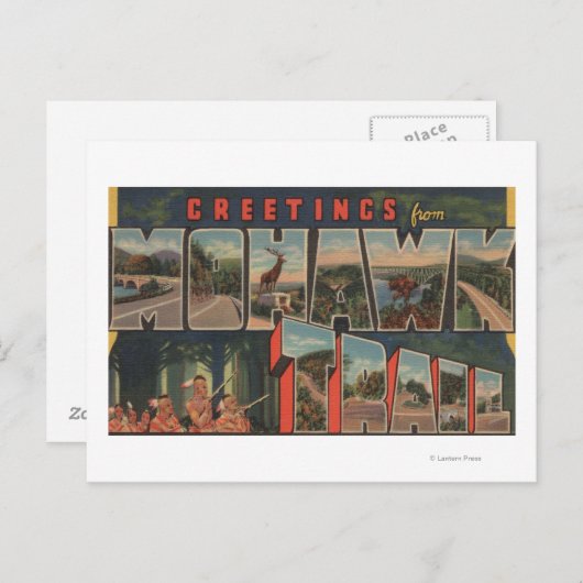 Massachusetts - Grüße vom Mohawk-Pfad 2 Postkarte (Vorne/Hinten)