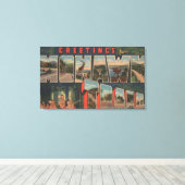 Massachusetts - Grüße vom Mohawk-Weg Leinwanddruck (Insitu (Holzboden))