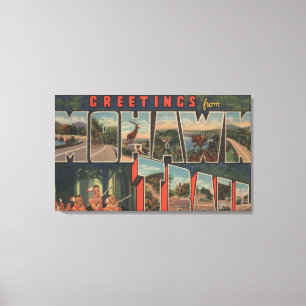 Massachusetts - Grüße von der Mohikaner-Spur Leinwanddruck