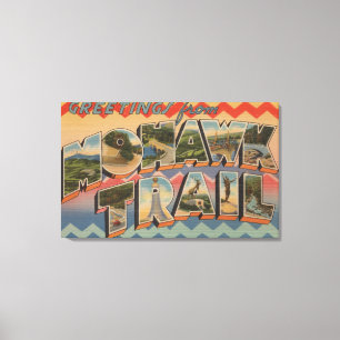 Massachusetts - Grüße von Mohikaner-Spur 2 Leinwanddruck