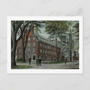 Massachusetts Hall, Cambridge Vintag Postkarte
