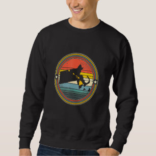 Massachusetts Hawaii Roots Origin Staat Map Retro Sweatshirt