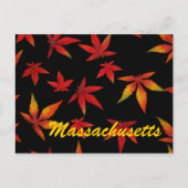 Massachusetts Herbstleaves Postkarte (Vorderseite)