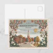 Massachusetts Heritage Postkarte (Vorne/Hinten)