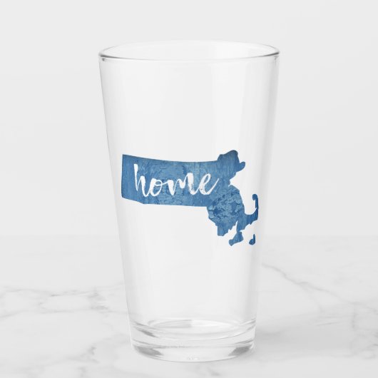 Massachusetts Home Holzmaserung Glas (Vorderseite)