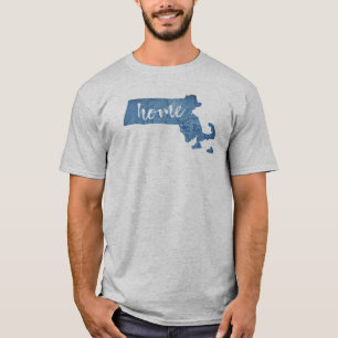 Massachusetts Home Holzmaserung T-Shirt