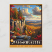 Massachusetts | Hyper-Realistisches Staat Postkart Postkarte (Vorderseite)