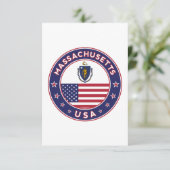 Massachusetts Karte (Stehend Vorderseite)